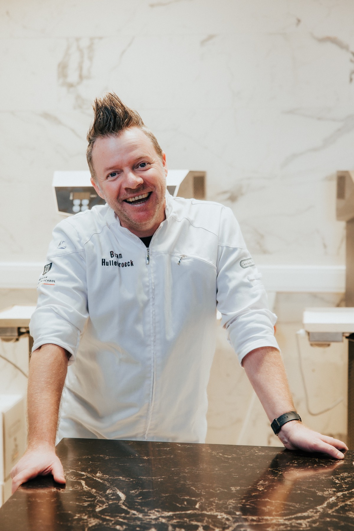 Bram Hullebroeck à la Belgian Chocolate School
