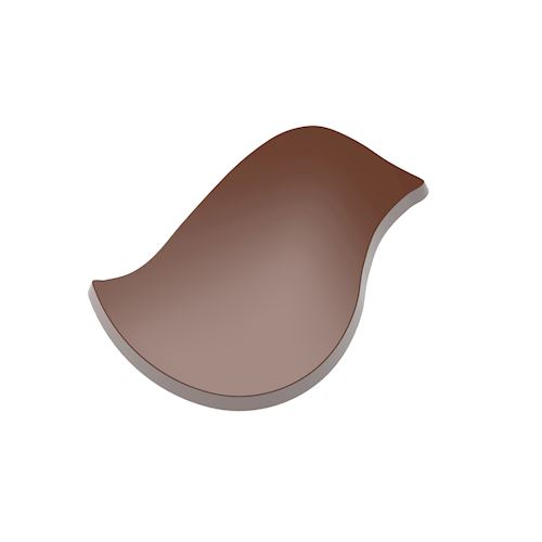 Chocoladevorm magneet duif