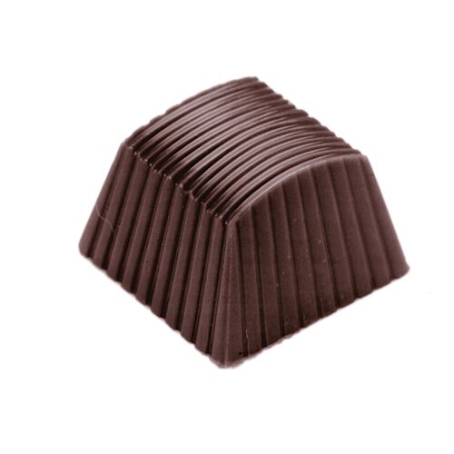 Chocoladevorm vierkant met strepen