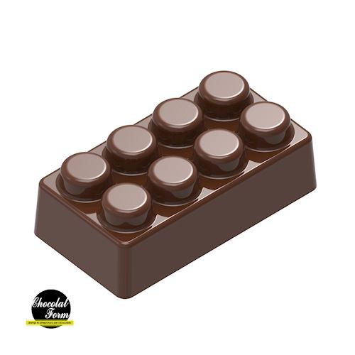 Chocoladevorm speelgoedblokje