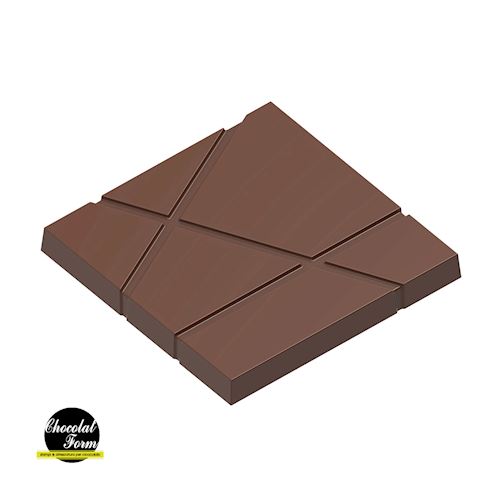 Chocoladevorm tablet met strepen