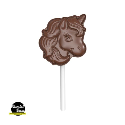 Chocoladevorm lolly eenhoorn