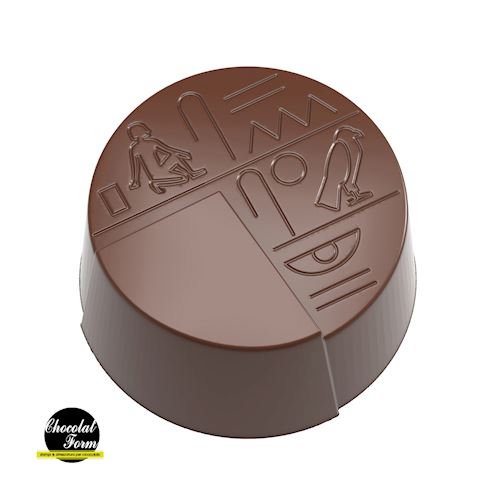 Chocoladevorm hiëroglief rond