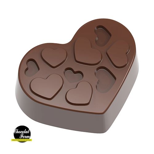 Chocoladevorm praline harten