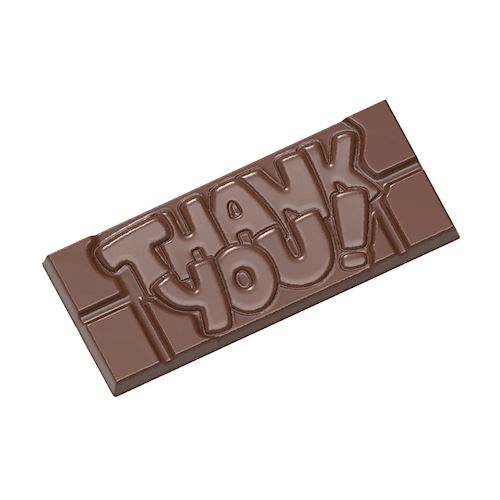 Chocoladevorm tablet Thank you