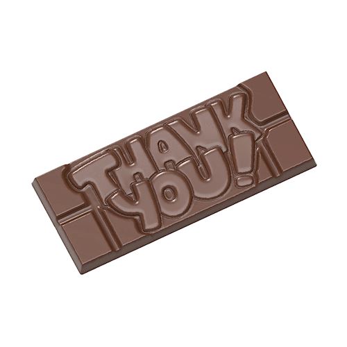 Chocoladevorm tablet Thank you