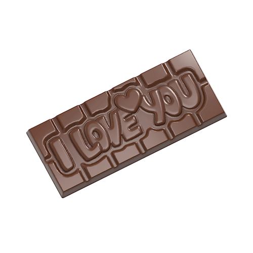 Chocoladevorm tablet I love you