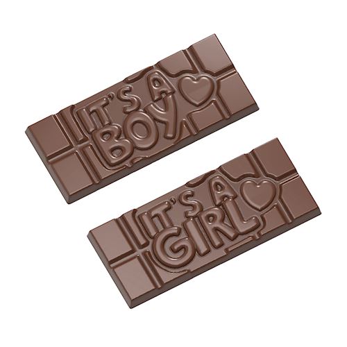 Chocoladevorm tablet It's a boy / It's a girl