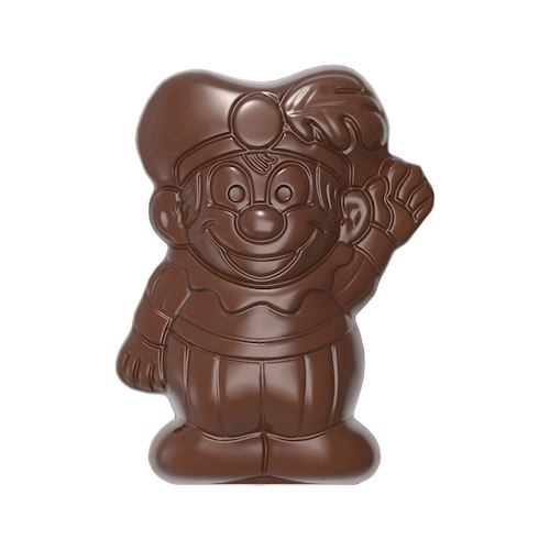 Chocoladevorm piet zwaait