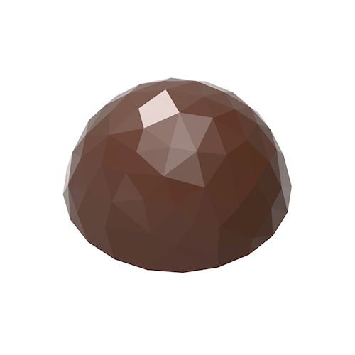 Chocoladevorm halve bol facet Ø 30 mm