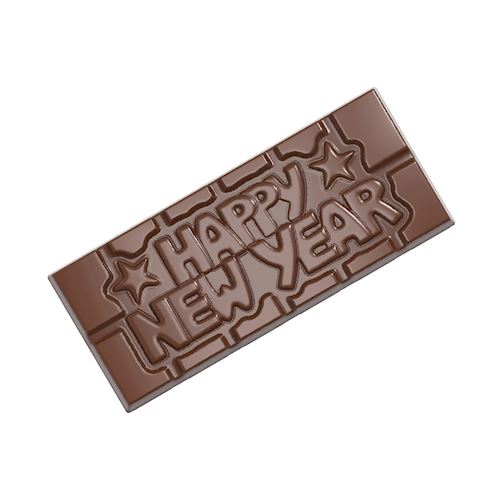 Chocoladevorm tablet Happy New Year