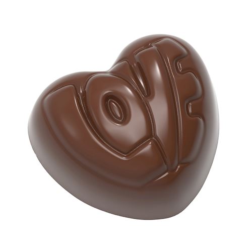 Chocoladevorm hartje love