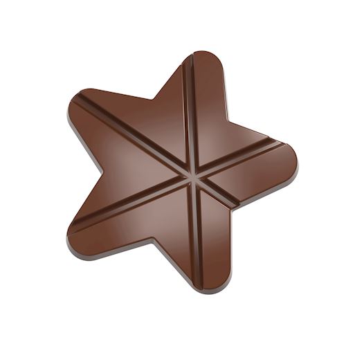 Chocoladevorm tablet ster