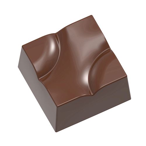 Chocoladevorm hobbelige kubus