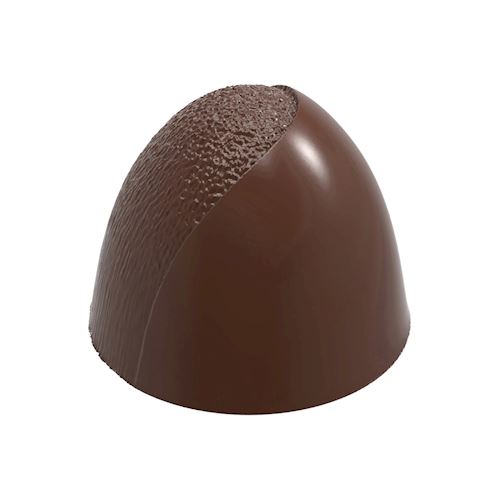 Chocoladevorm Amerikaanse half getextureerde truffel