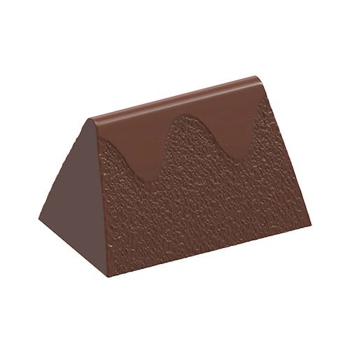 Chocoladevorm gianduja golf structuur