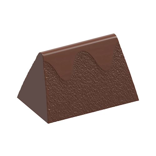 Chocoladevorm gianduja golf structuur