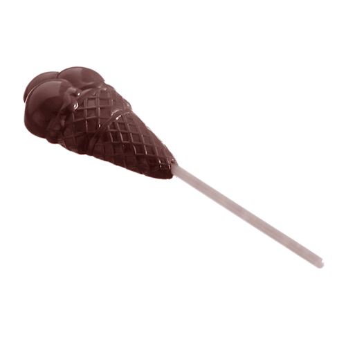 Chocoladevorm lolly ijshoorn