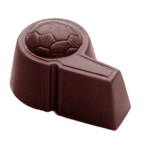 Chocoladevorm voetbalfluitje