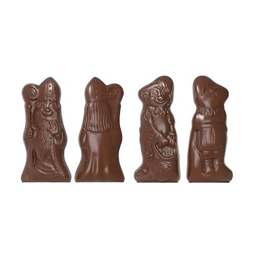 Chocoladevorm Sinterklaas & piet 2 fig.