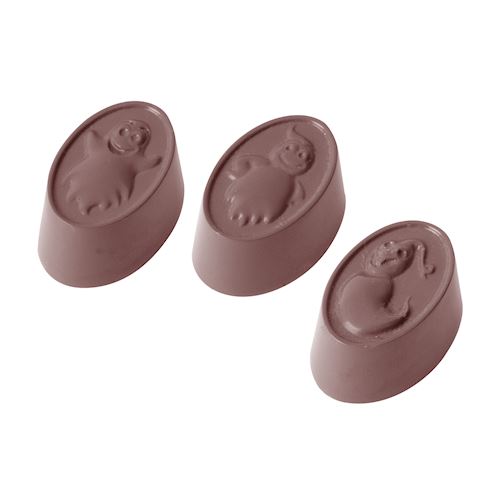 Chocoladevorm spookjes 3 fig.