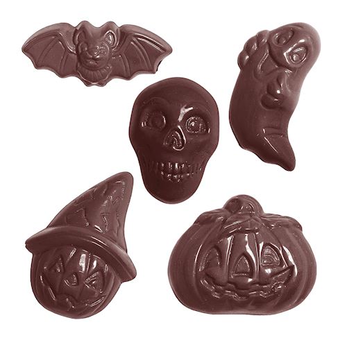 Chocoladevorm halloween 5 fig.