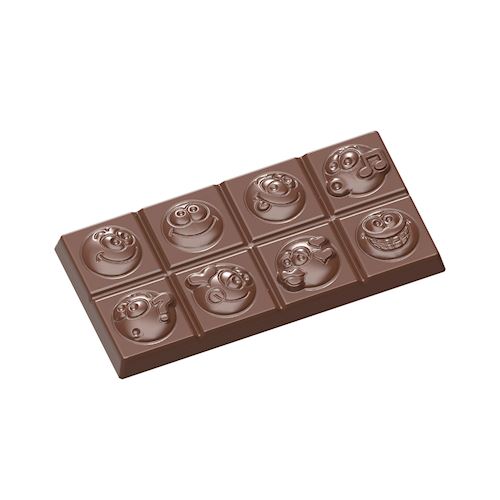 Chocoladevorm tabletje smiley