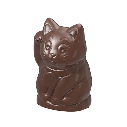 Chocoladevorm manekineko lucky cat