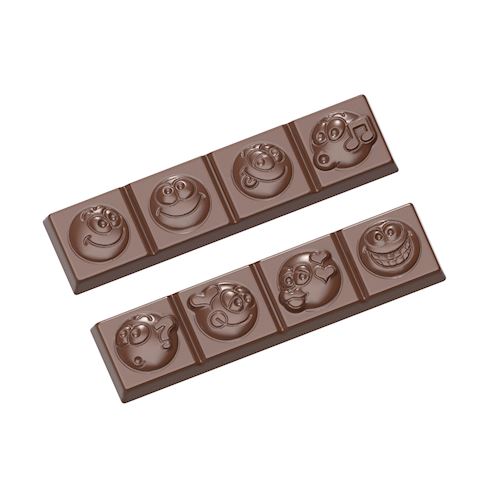 Chocoladevorm reepje smiley 2 fig.