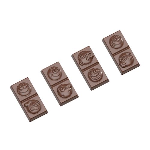 Chocoladevorm karak smiley 4 fig.