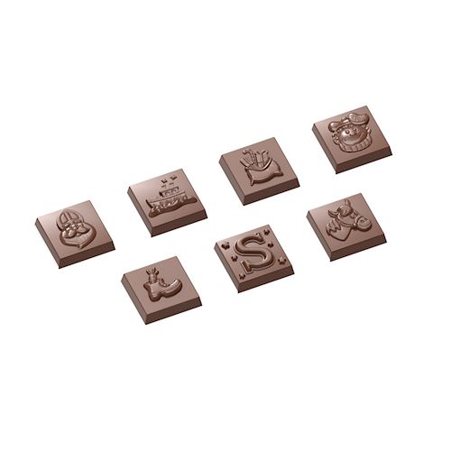 Chocoladevorm karak Sinterklaas 7 fig.