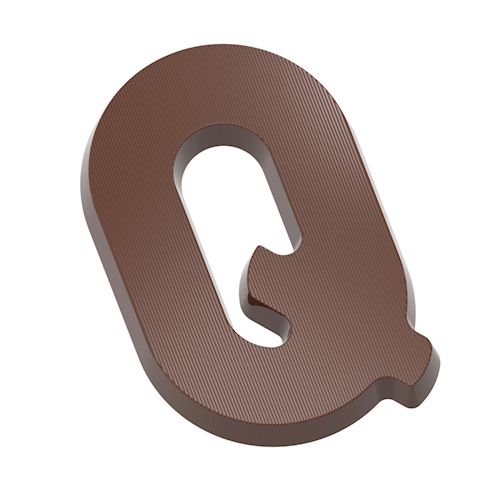 Chocoladevorm letter Q 200 gr