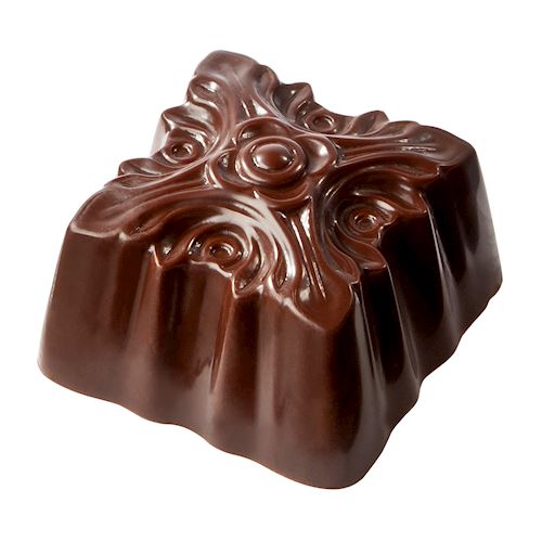 Chocoladevorm ornament vierkant