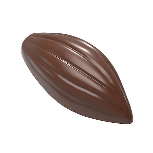 Chocoladevorm cacaoboon met 6 lijntjes