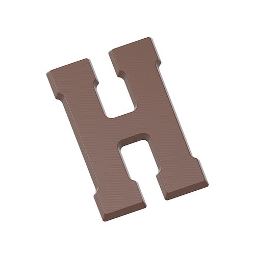 Chocoladevorm letter H 135 gr