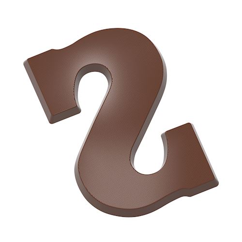 Chocoladevorm letter S 200 gr in spiegelschrift