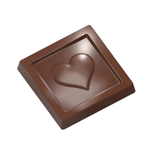 Chocoladevorm caraque hartje