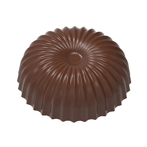 Chocoladevorm bol plissé afgeplat