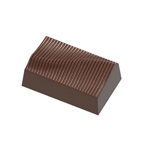 Chocoladevorm rechthoek plissé