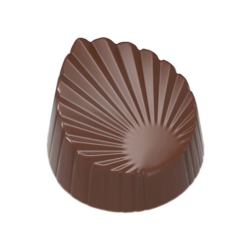 Chocoladevorm blad plissé