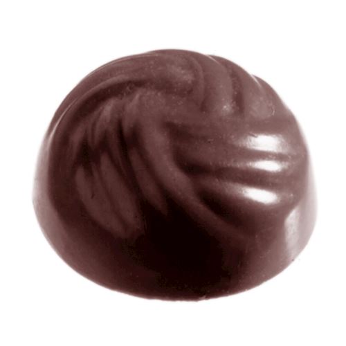 Chocoladevorm halve bol geweven Ø 25 mm