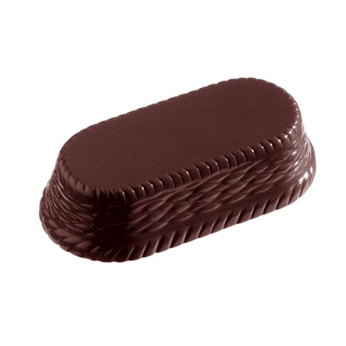 Chocoladevorm ovaal mandje