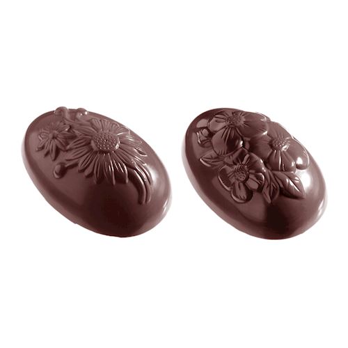 Chocoladevorm ei bloemen 94 mm 4 fig.