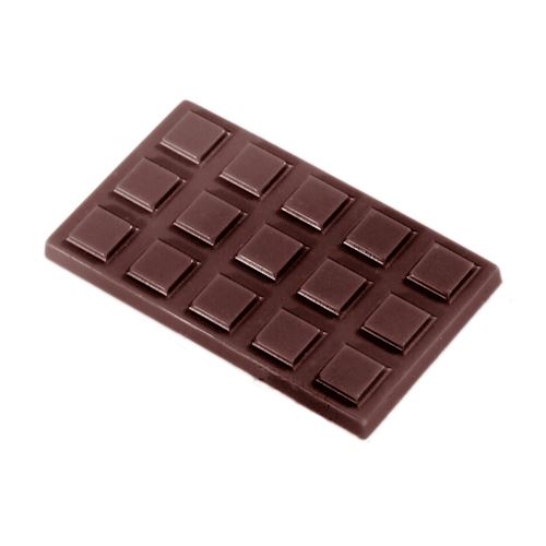 Chocoladevorm karak met blokjes
