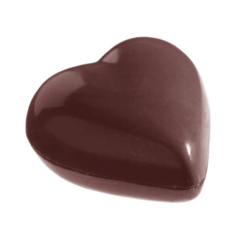 Chocoladevorm hart 33 mm