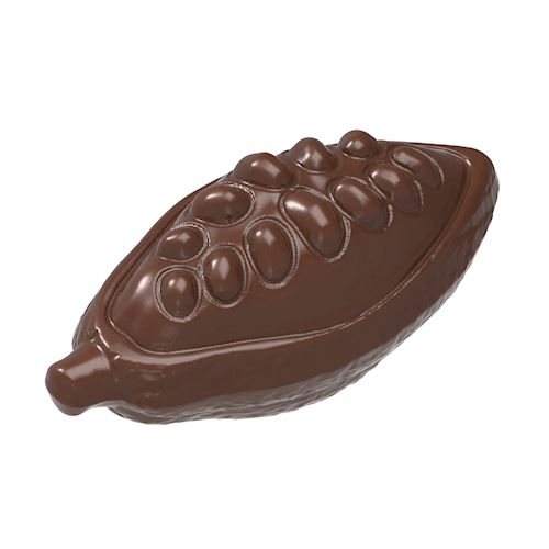 Chocoladevorm cacaoboon open