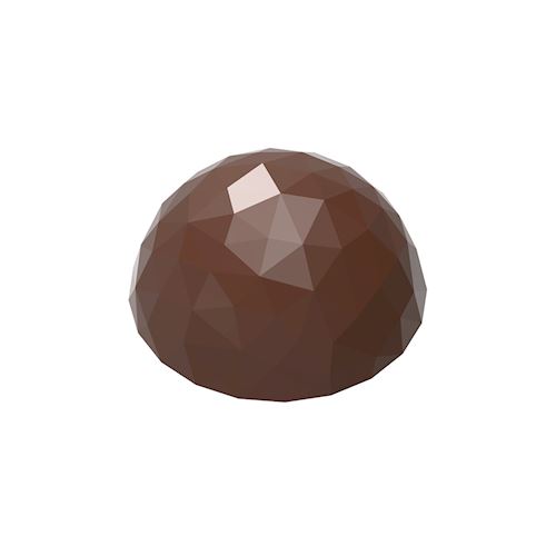 Chocoladevorm halve bol facet Ø 30 mm