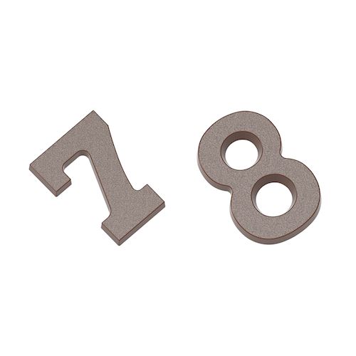 Chocoladevorm cijfers 7 & 8