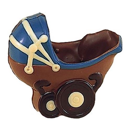 Chocoladevorm kinderwagen open 90 mm