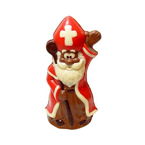 Chocoladevorm sinterklaas zwaait 1/2 110 mm